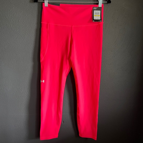 Hot Pink Women’s Under Armour Compression Leggings - Picture 1 of 3